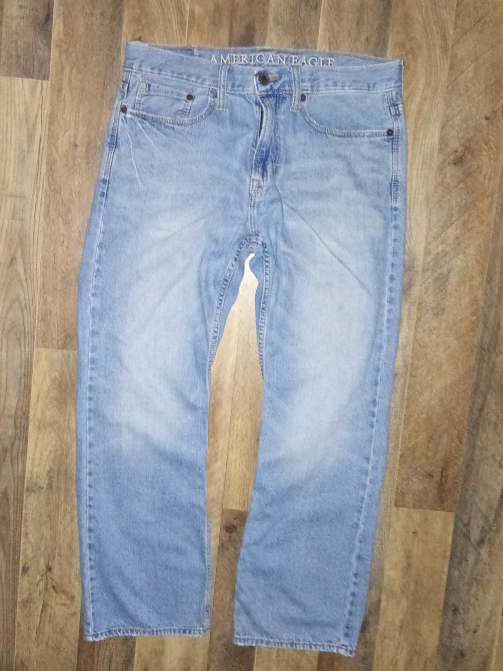 American Eagle Outfitters Light Blue Straight Jeans Size 32W